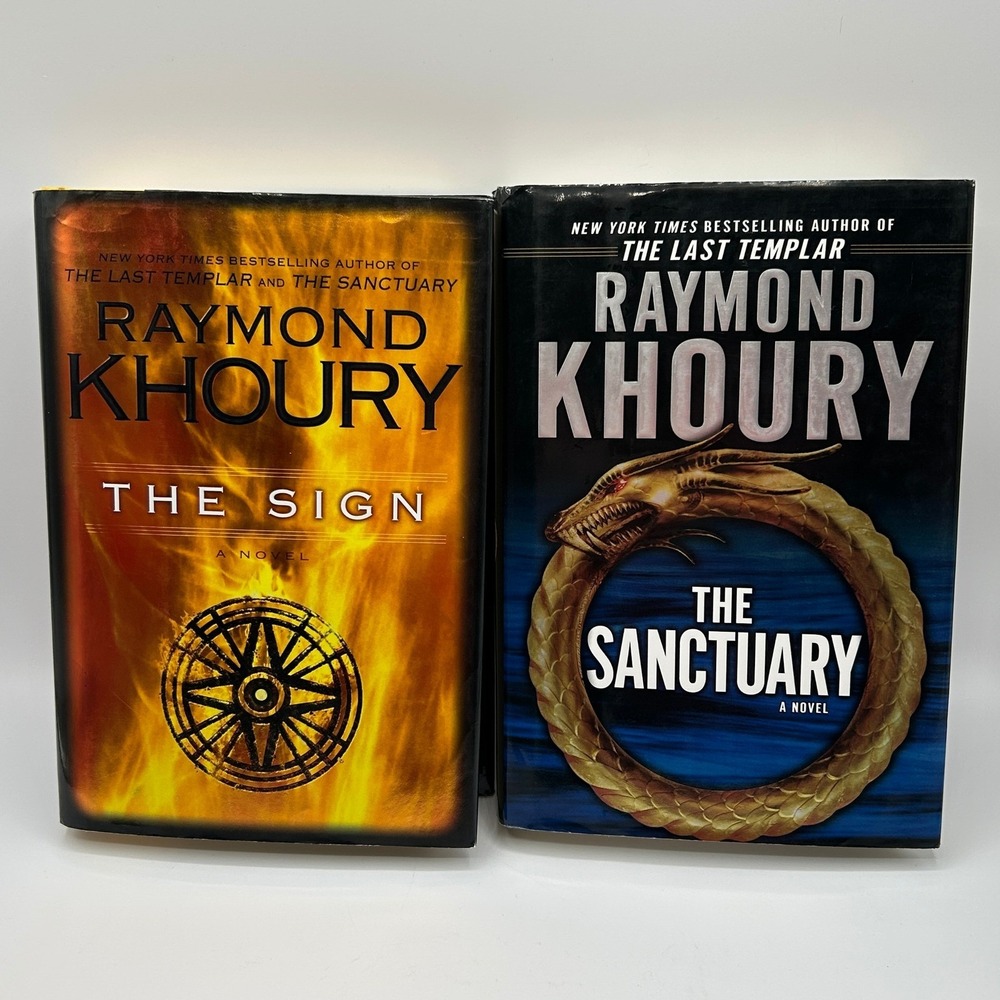 Bundle 2 Lot Raymond Khoury The Sign Sanctuary Thriller Fiction Novels Hardcover